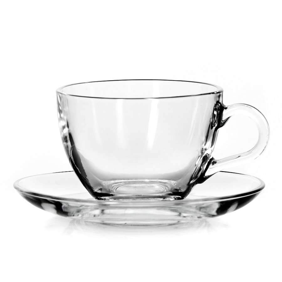 PASABAHCE Набор чайный 97948B Бейзик 12пр/6перс 215мл  