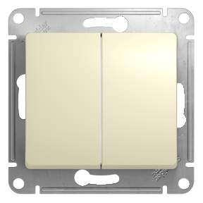Переключатель SE Glossa  Беж. 2кл. сх.6  SE GSL000265