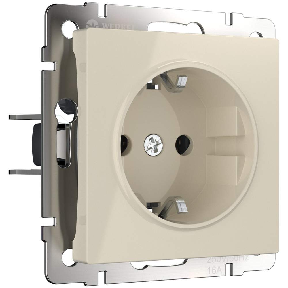 Розетка  Frame с/з  сл. кость  WL03-SKG-01-IP20  -  W1171003