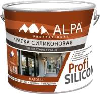 Краска Alpa Profi Silicon ВД база А 4,5л  (7,2кг)