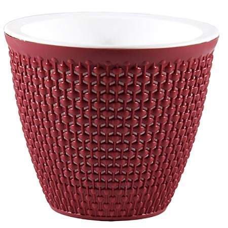 Горшок  Ротанг  1,6л  бордо  КШ-6472