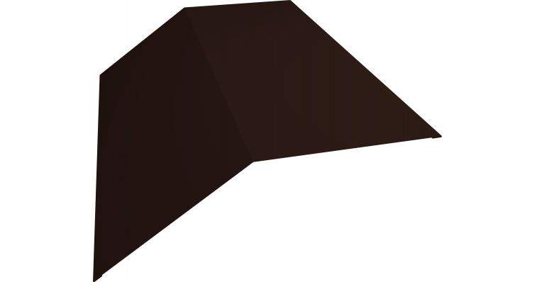 Планка конька плоского CT PE-foil  190х190  RAL 8017  /2м