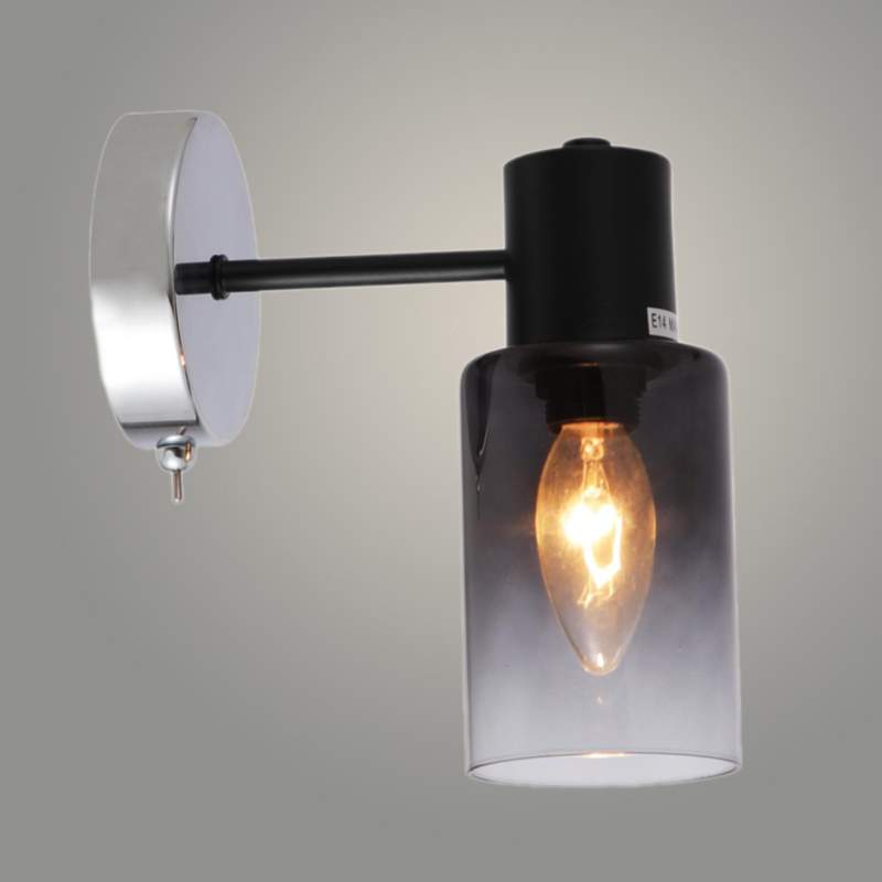 Бра 74677/1 W CH+BK хром/черн 1x40W  E14 GNV24