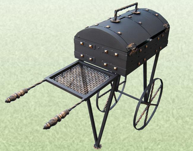 Мангал Сундук на колесах