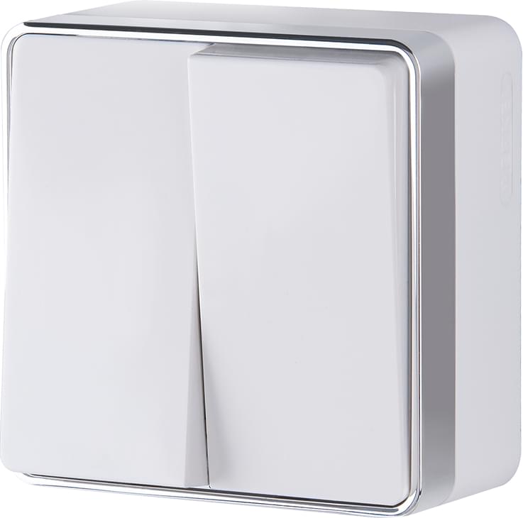 Выкл. Werkel Gallant  2-кл.  белый  WL15-03-01 - W5020001