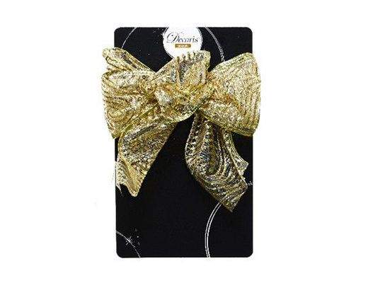 KAEMINGK Бант Голден Шик Узоры золото 11х15см 445314-2 