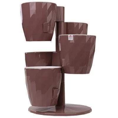 Кашпо каскад RUBY  Пятерочка  Мокко  КШ-8622