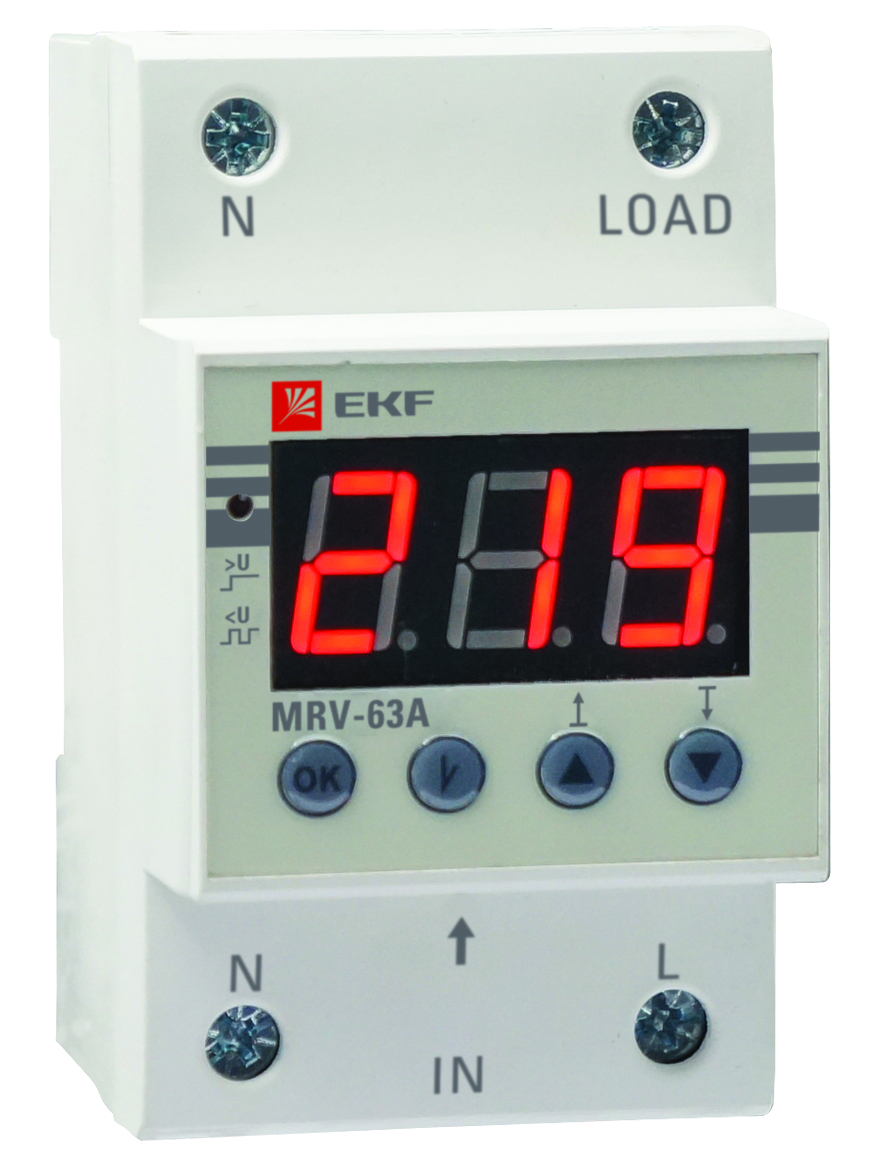 Реле напряжения PROximA c дисплеем EKF MRV-63A    447586