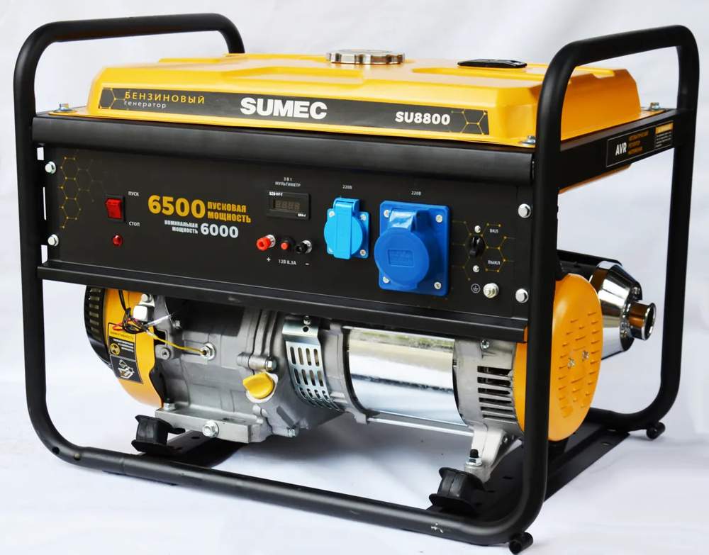 Электростанция SUMEC SU8800E бенз.  6.0/6,5кВт (без т/колес)