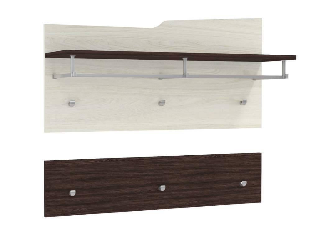 Вешалка 33.24 "Лючия" (бетон лайн белый/венге) 