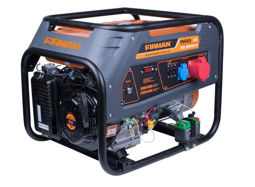 Электростанция FIRMAN RD10910ТE бенз.  7.2/7.8кВт эл.старт (380V)