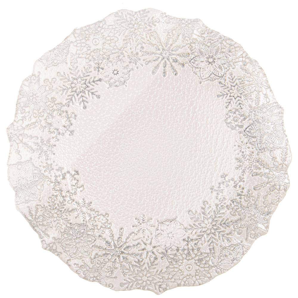 АКСАМ Snow Silver Блюдо 339-257 d28см