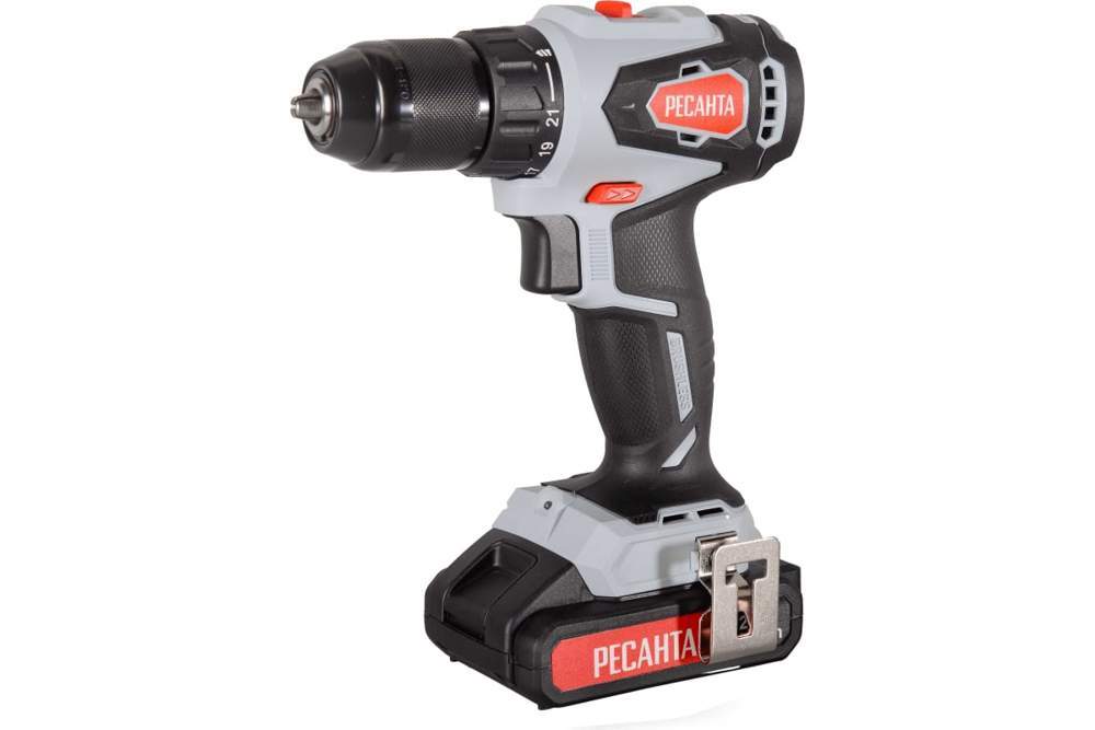 Дрель-шуруповерт Ресанта  ДА-20-2ЛК-Б  аккумуляторная бесщет. 75/14/10