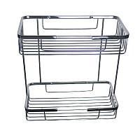 Полочка САНАКС  прямоугольная двойная /нерж.хр./  75032  