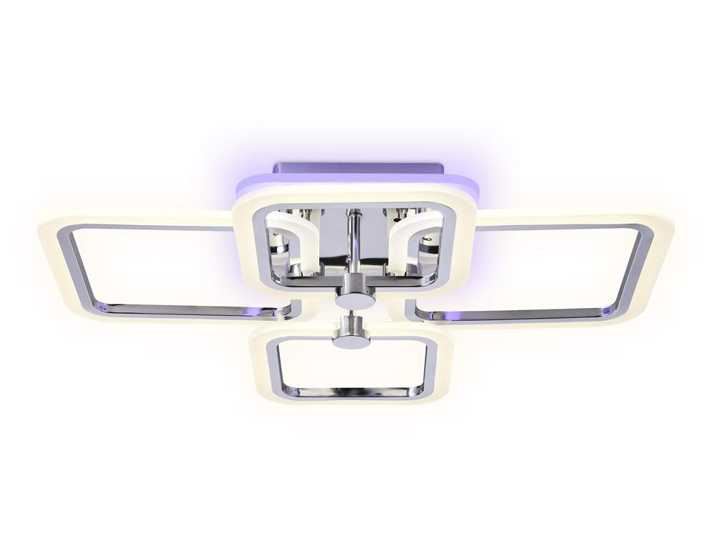 FA534/2+2 CH хром  105W 580*420*130 Светильник с пультом (ПДУ Радио 2,4) 