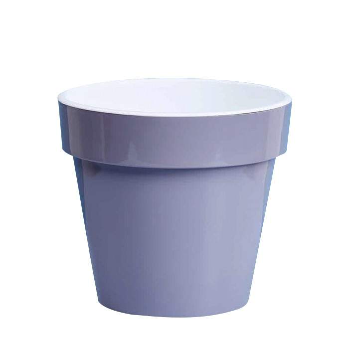 Горшок  Порто  9л со вставкой  серый шелк  Д1375