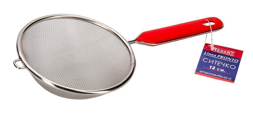 REGENT INOX Linea Pronto Сито 93-PRO-02-12 12см ручка пластик.прутковая 