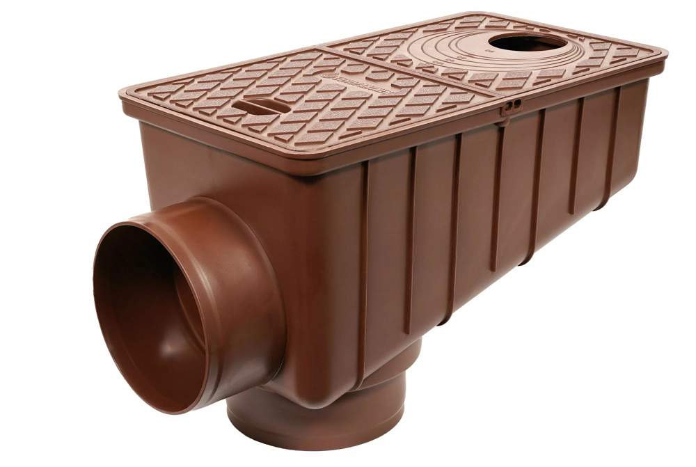 Ливнеприемник кровельный универсальный коричневый 7602к