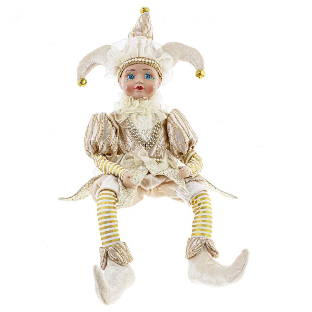 REMECO COLLECTION Игрушка набивная 807221 Клоун (музыка,движение) золото 18х13х30/54см 