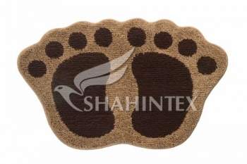 Коврик д/в SHAHINTEX Microfiber  Лапки (соединенные)  50х80  в ассорт.