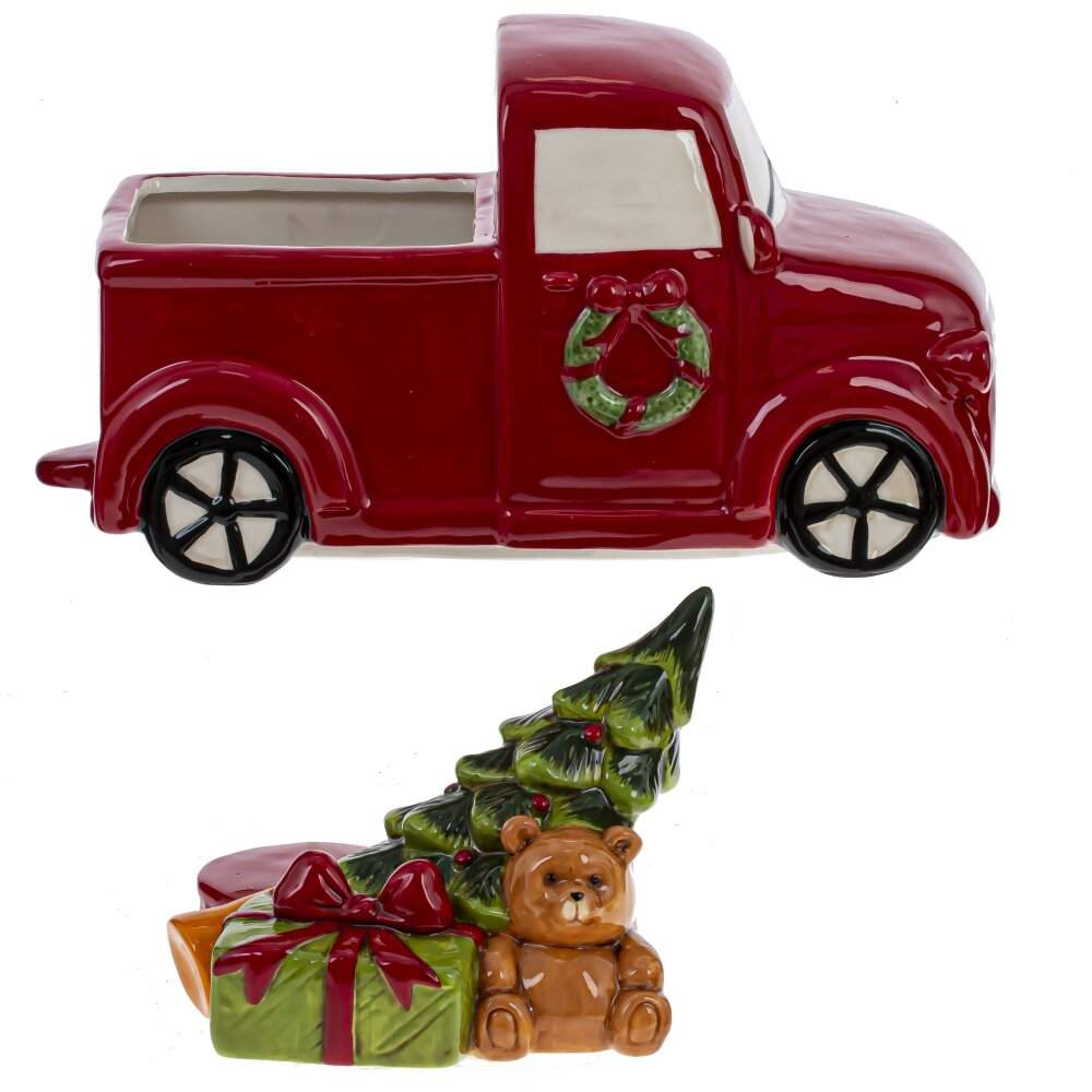 REMECO COLLECTION Конфетница 809162 Машинка 2500мл 29,5х14х22см керамика