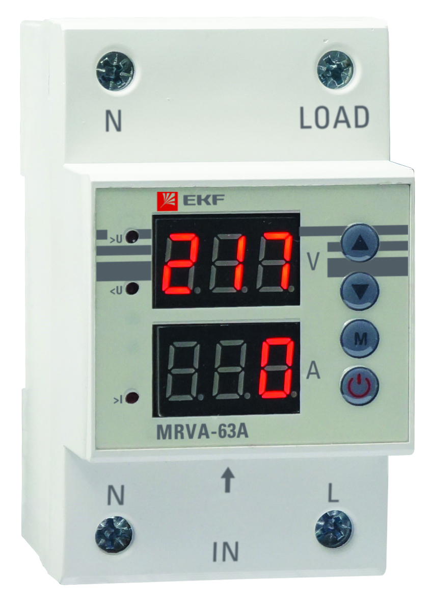 Реле напряжения и тока PROximA c дисплеем EKF MRVA-63A    447592