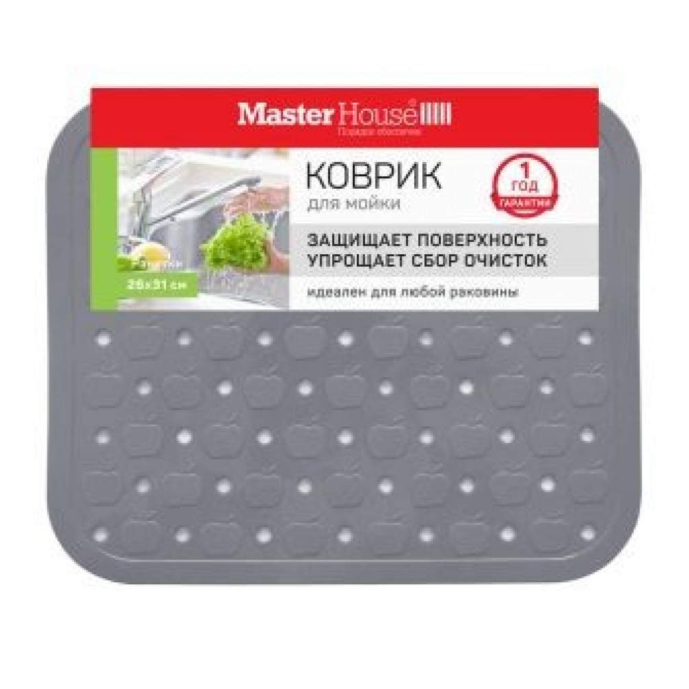MASTERHOUSE Коврик д/раковины 60420  Ранетки 26*31см, ПВХ