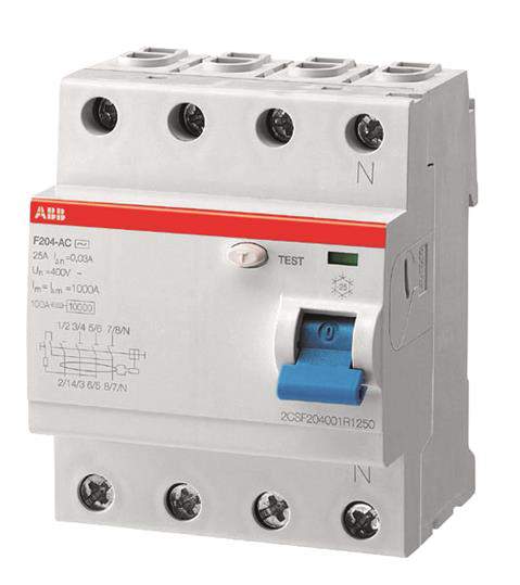УЗО 4P ABB F204 AC-25A 2CSF204001R1250