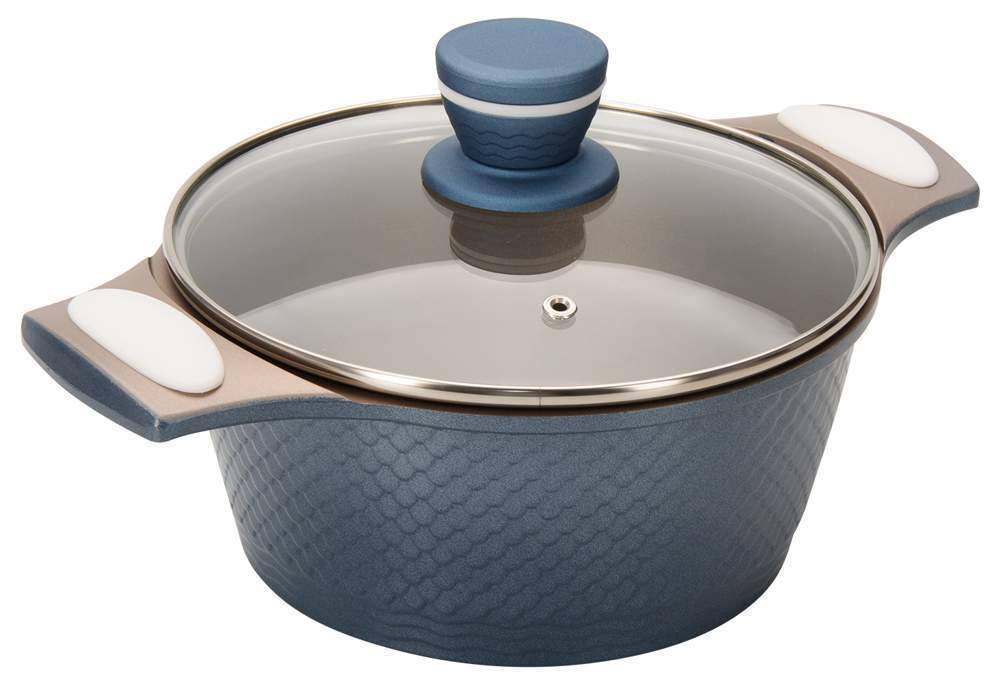 REGENT INOX Linea Riviera Кастрюля 93-AL-RI-4-20 2,4л 20x9,5см АП ручки Soft Touch с/кр