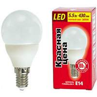 Лампа Красная цена св/диод Р45 5.5W E14 4000K 450лм хол.бел.
