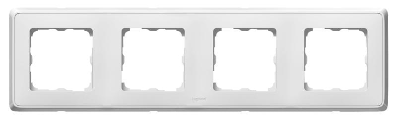 Рамка  CARIVA  4-м бел. Leg773654 / 61733