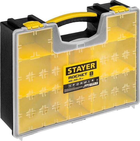 Органайзер STAYER Rocket-8 пластмассовый  38033-16_z01