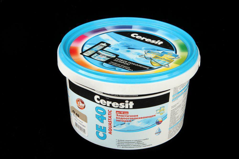 Затирка Ceresit CE A 40 эл. вод. пр/гриб. 2кг багама беж