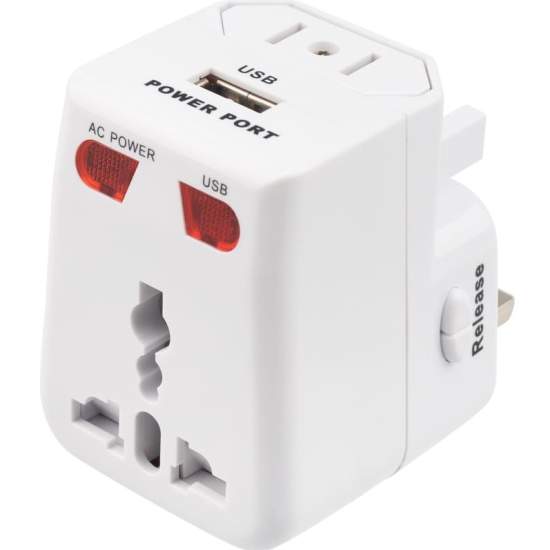 Адаптер USB REXANT сетевой с зарядкой устройств 11-1051