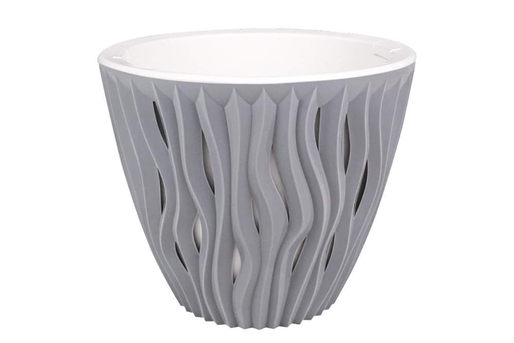 Горшок  Вдохновение 3,0л Серый  КШ-5421