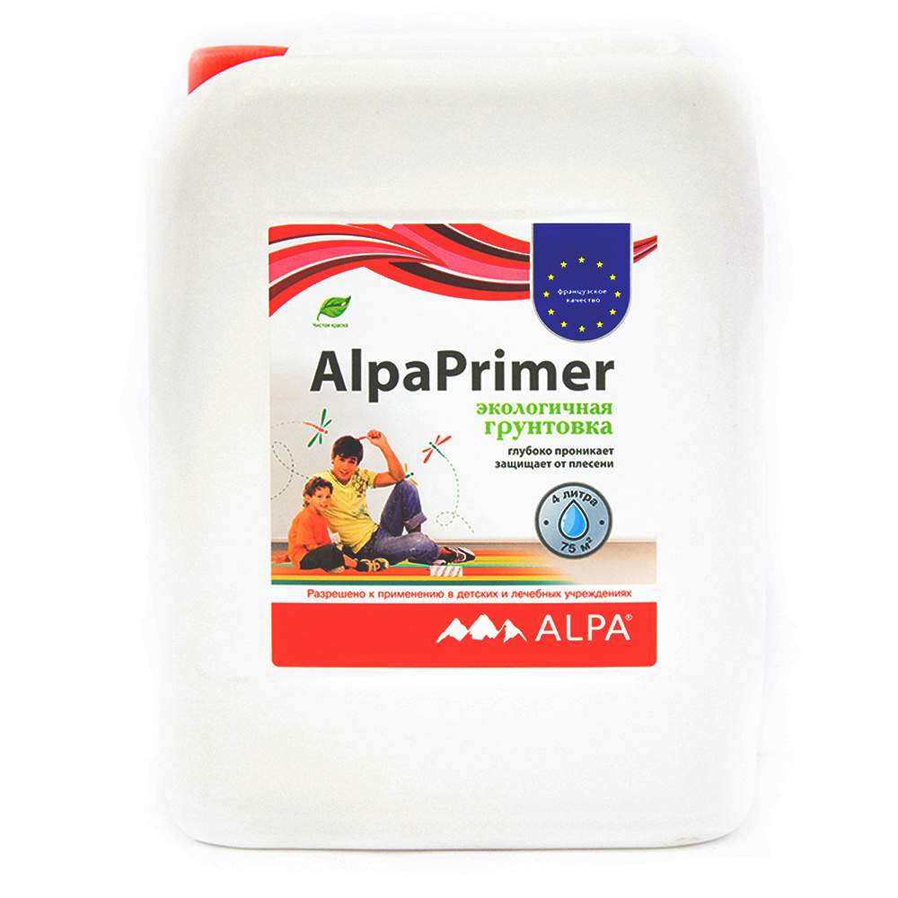 Грунтовка акрил. ВД Alpaprimer(альпапраймер) 4л  (4кг)