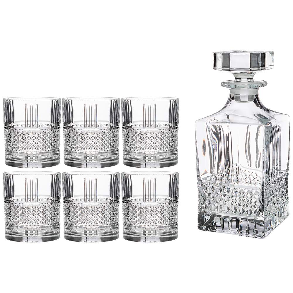 RCR Brillante Набор для виски (штоф 800мл+6 стаканов 300мл) 41354