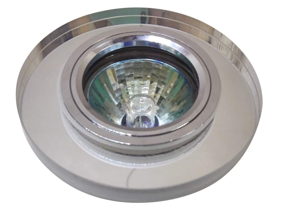 Светильник галогенный FT 885 MR 16 зеркальный прозр. стекло