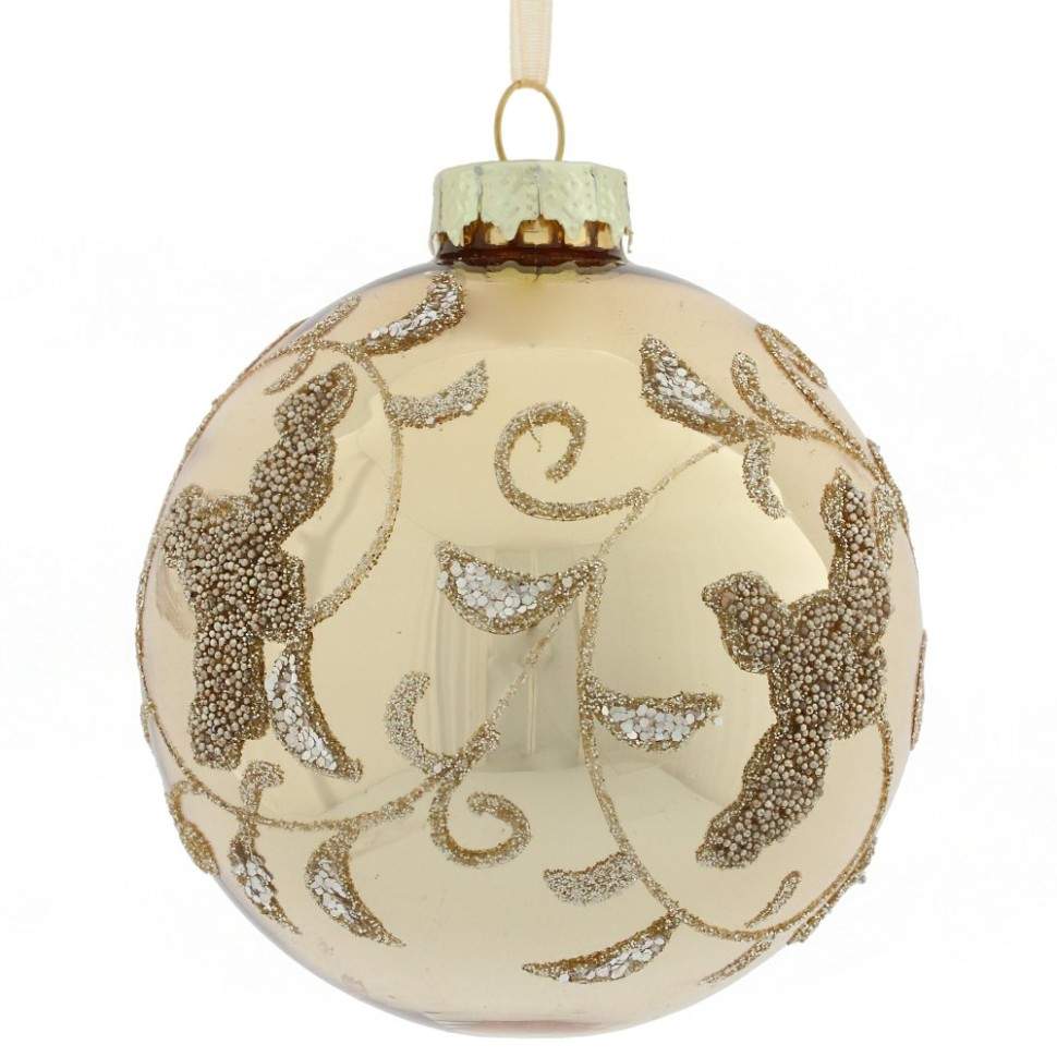 REMECO COLLECTION Игрушка елочная Шар 754036 золото стекло 8см