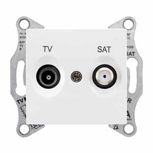 Розетка бел ТV/SAT окон. 1dB  SDN3401621