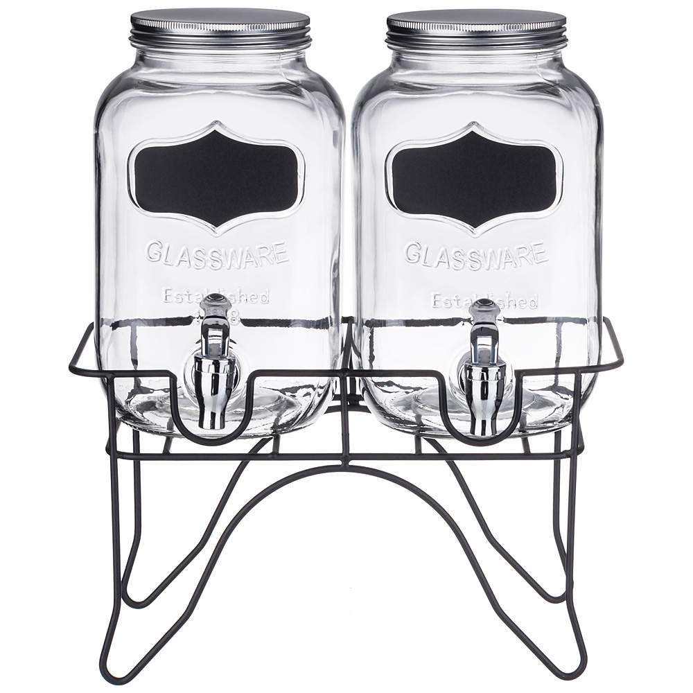 LEFARD Набор диспенсеров д/напитков 172-180 2шт х 4000мл на подставке 14х14х26см