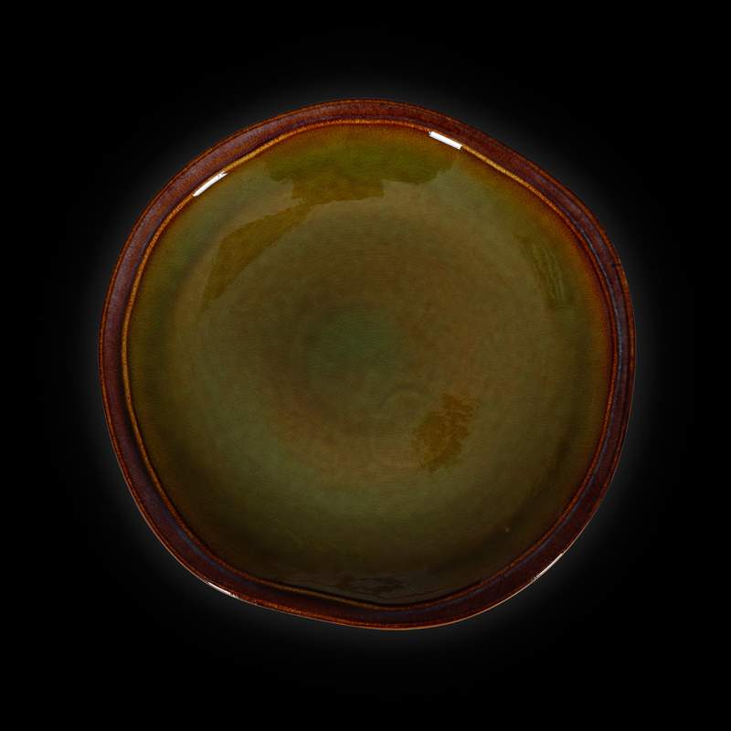 CORONE Verde синий/зеленый Тарелка фк0707 мелкая 275мм (4/12)