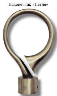 Наконечник DIY  28мм Золото антик Петля 28.01.37.101