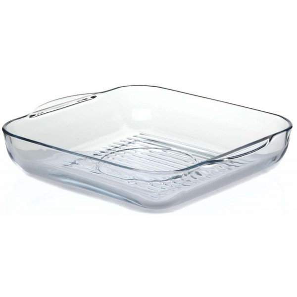 BORCAM Форма 59874 3250мл квадратная с ручками гриль 318х283х60мм