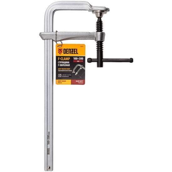 Струбцина Denzel F-образная 100х300мм кованная  20470