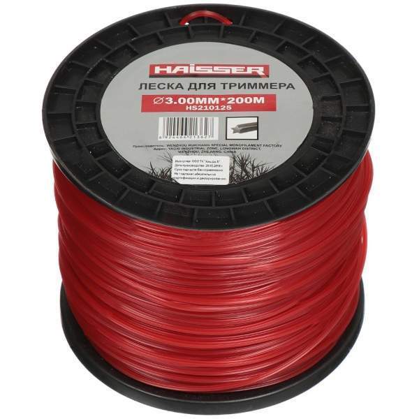 Леска Haisser  3,0*200м  д/триммера, звезда  HS210125