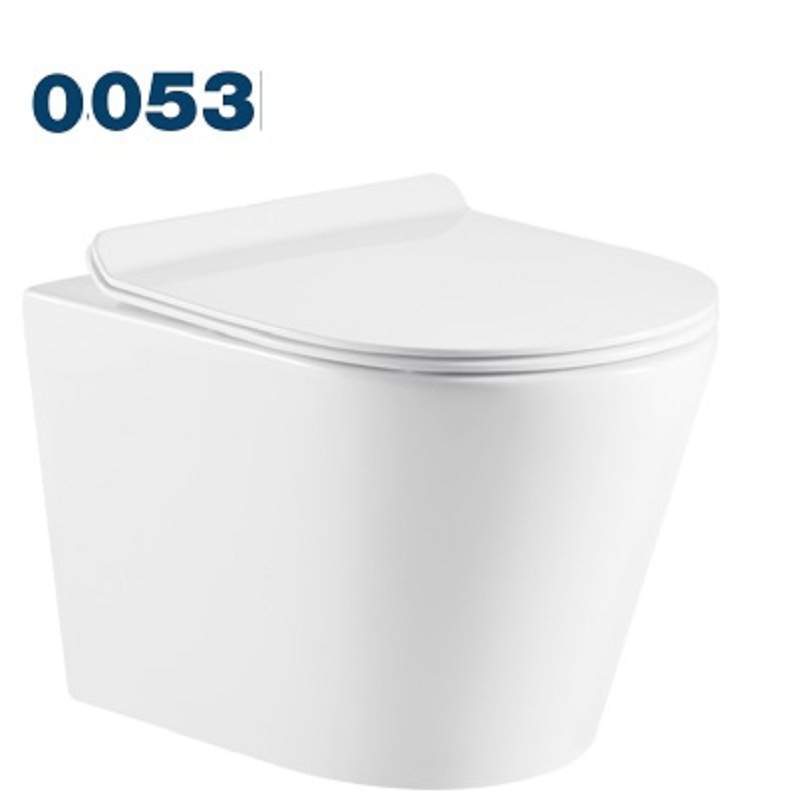 Унитаз Azario Teramo подвесной безоб. AZ-0053 с сидением микролифт