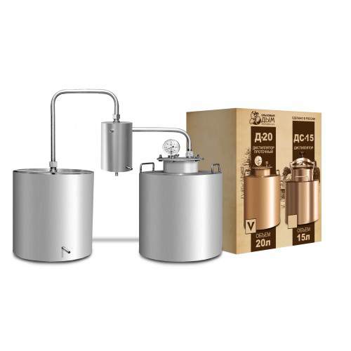 Дистиллятор Дачный с сухопарником 30л ДДС3,выработка 9л,нерж.1,5мм,AISI 304