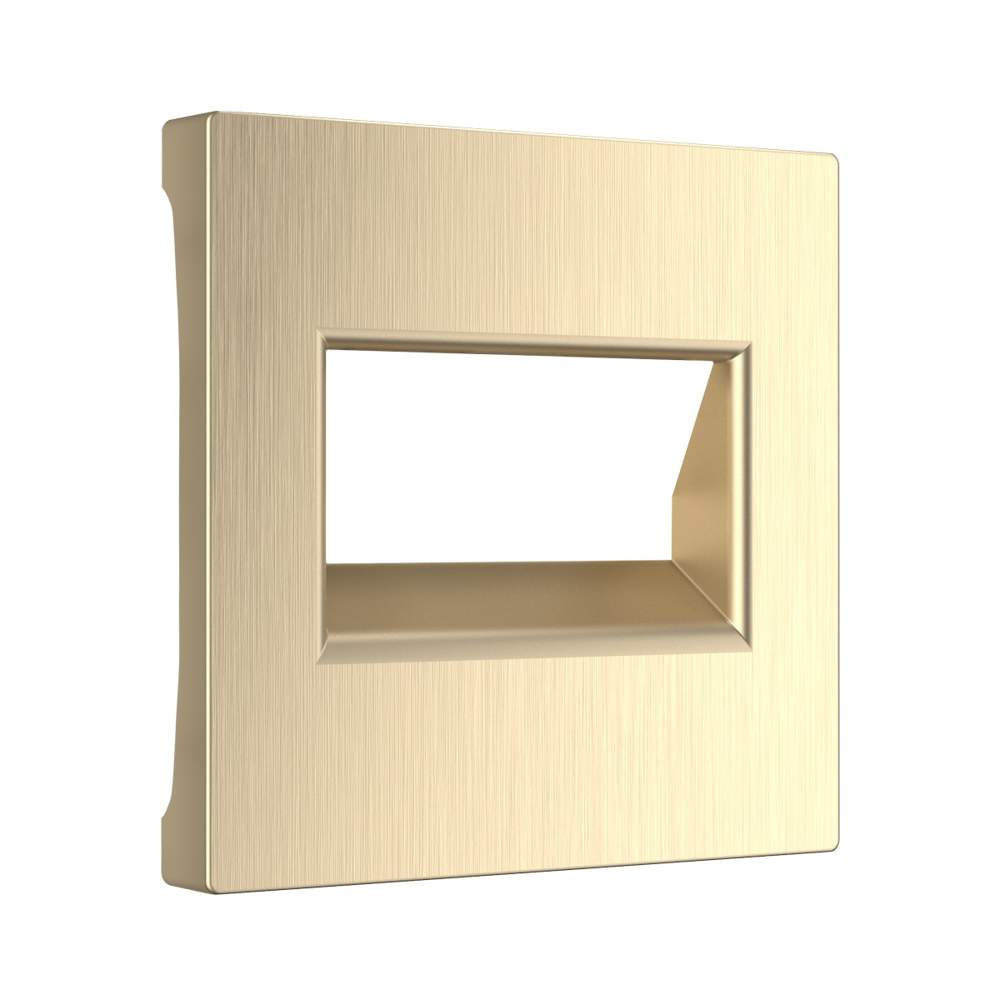 Накладка  Frame д/2й роз. Ethrnet шампань рифл. WL10-RJ45+RJ45-CP  -  W1191110