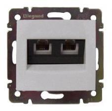 *Розетка  VALENA  2-ая ТЛФ белая  774439